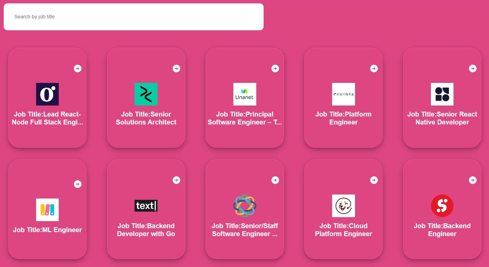 ihireAnywhere is a web application that allows users to browse and apply for remote jobs from various companies.